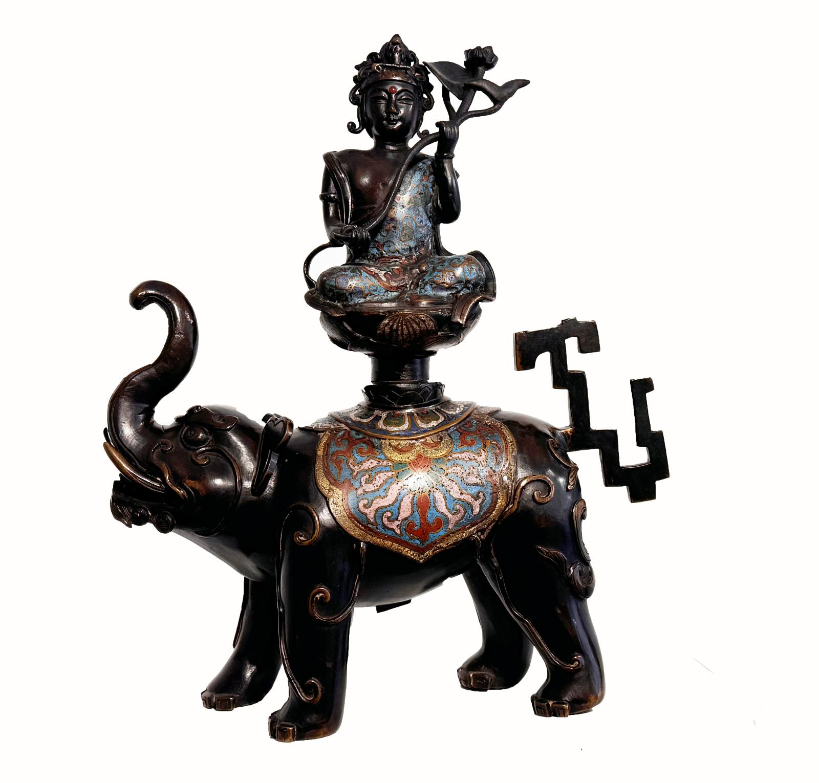 Kannon sur un éléphant