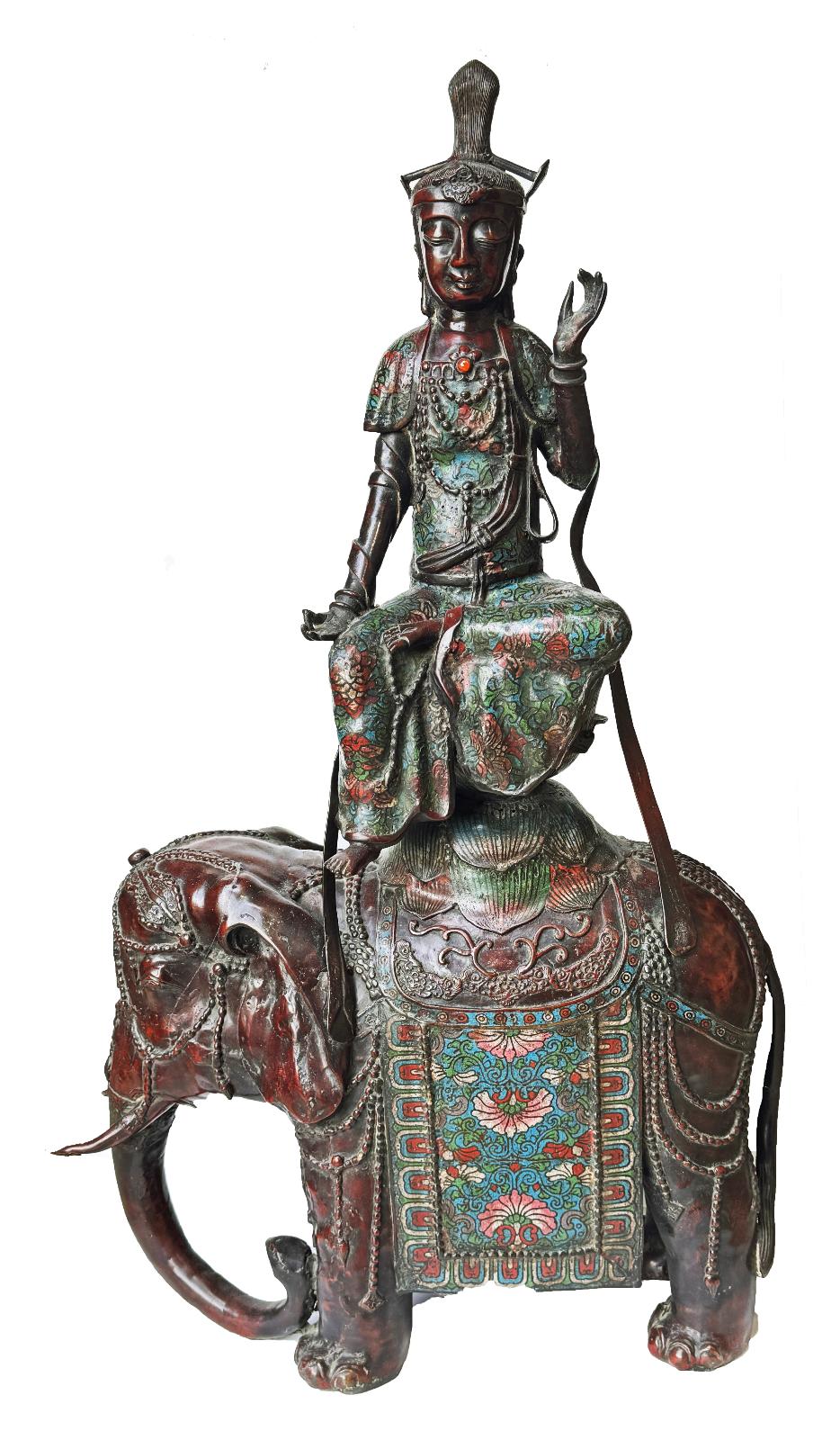 Kannon sur éléphant