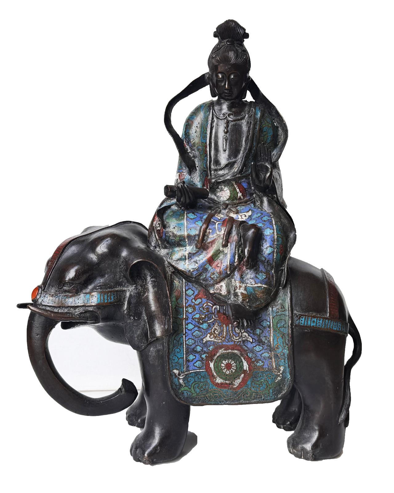 Kannon sur un éléphant