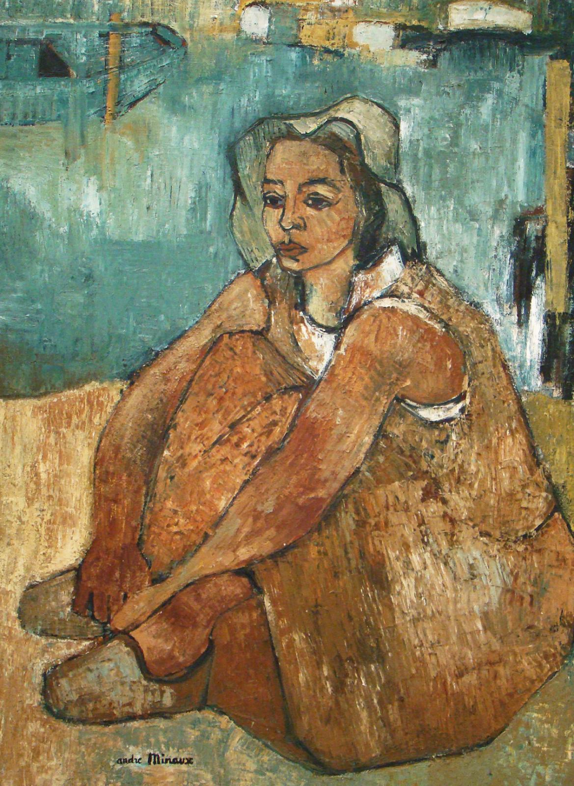 Femme au bord de l'eau